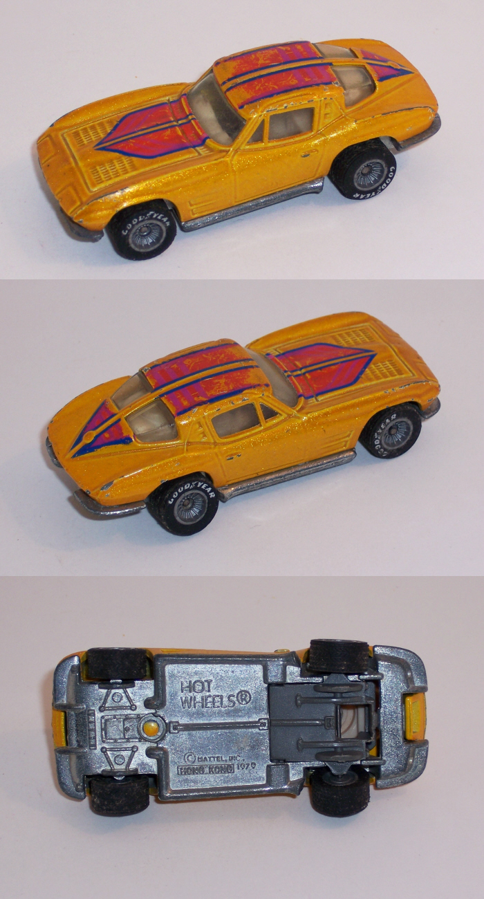 Vintage Hot Wheels 1983 Die Cast Yellow Taxi Crash Door #652